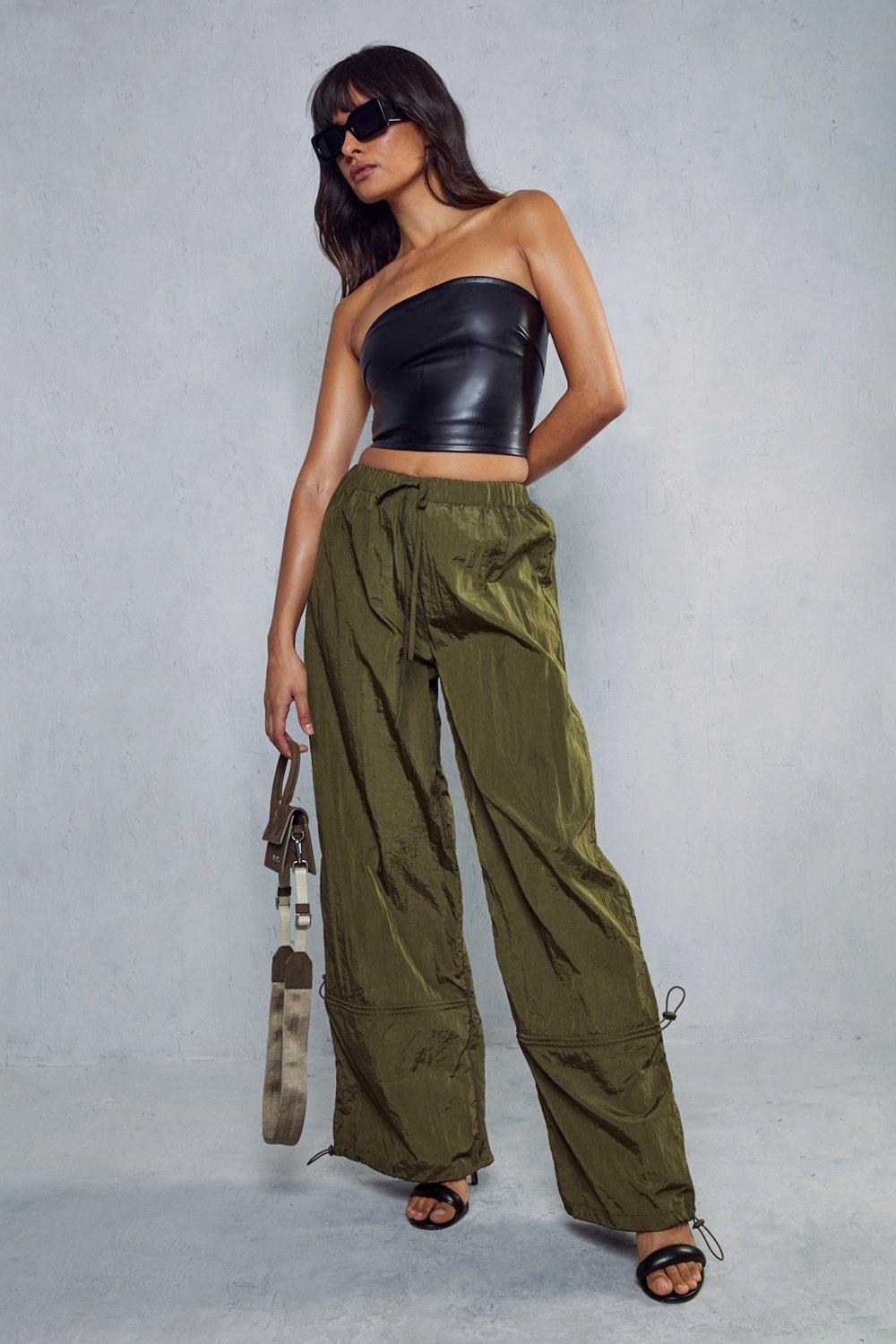 Leather Look Crop Top - Image 4