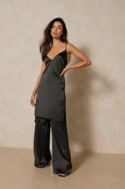 Satin Longline Cami Top