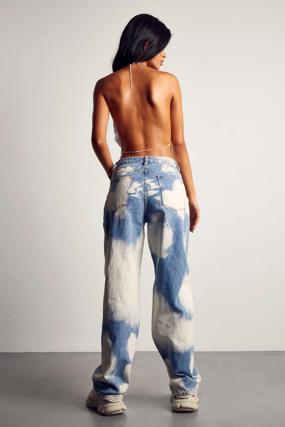 Cloud Wash Oversized Baggy Jeans - Image 3