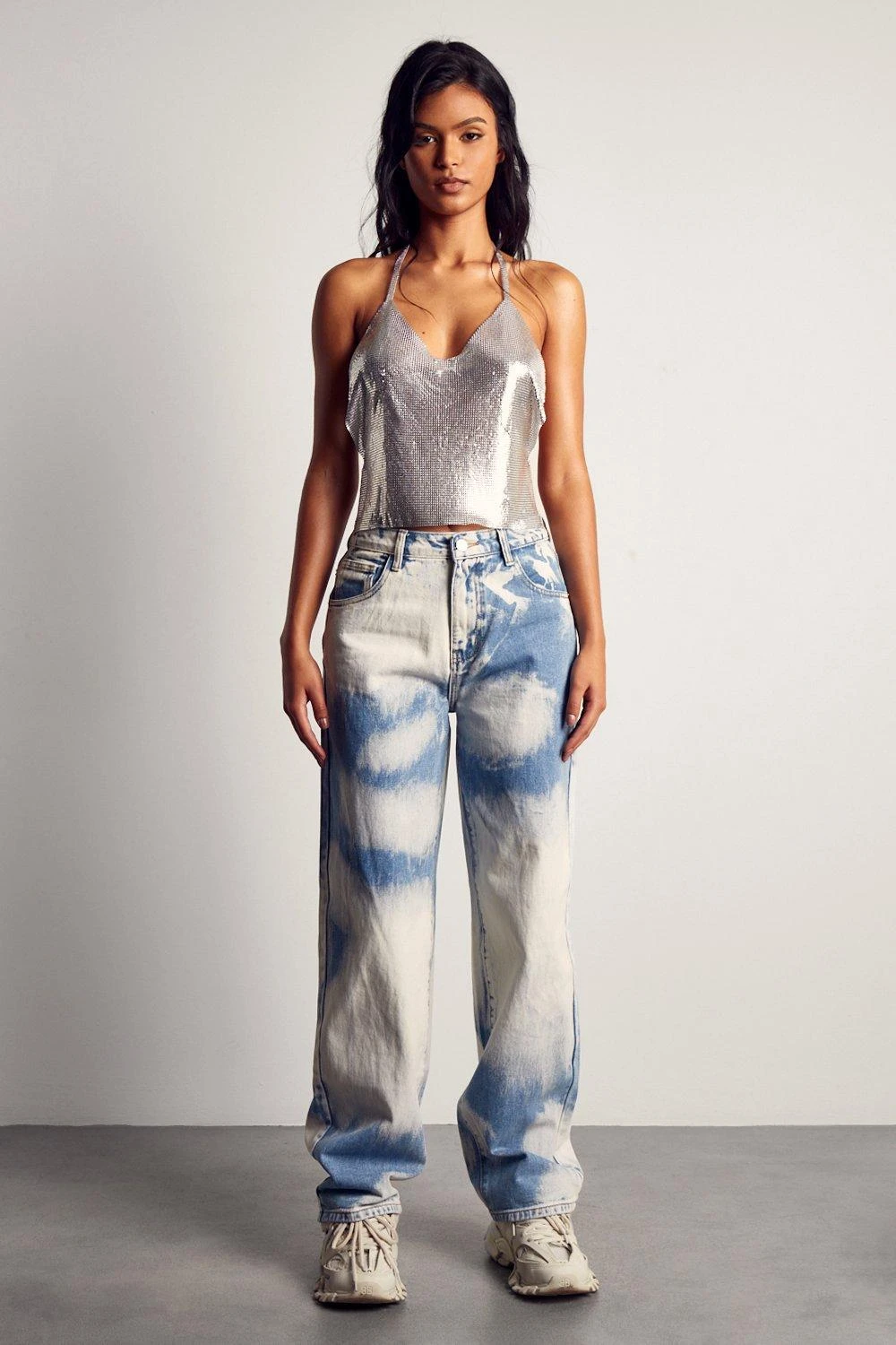 Cloud Wash Oversized Baggy Jeans