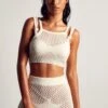 Crochet Knit Racer Crop Top