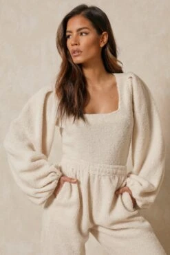 Teddy Borg Puff Sleeve Bodysuit