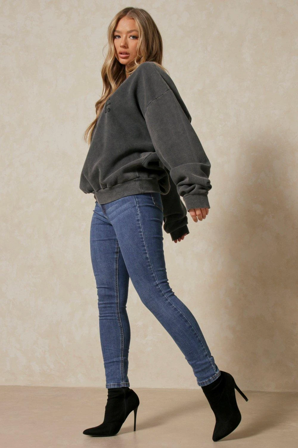 Dark Wash High Waisted Skinny Jean - Image 5