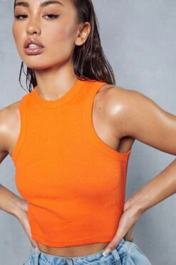 Premium Ribbed Racer Top