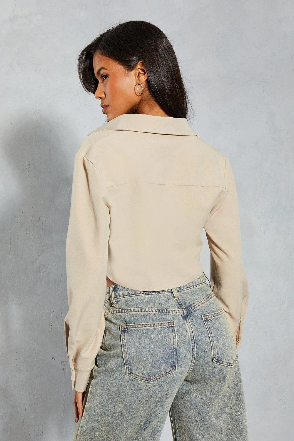 Premium Woven Twist Front Shirt - Image 3